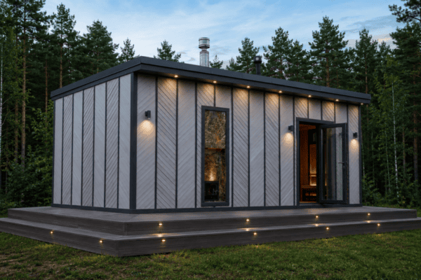 Каркасная баня Леший 7 × 3м